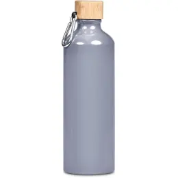 Serendipio Origen Aluminium & Bamboo Water Bottle  - Grey